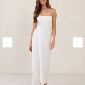 Satin Bridal Event Dress - Brodie Midi Dress
